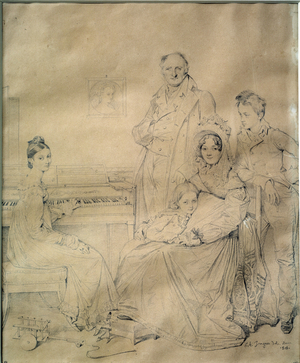 The Stamaty family Portrait of the family around Constantin Stamaty, 1818 (pencil)