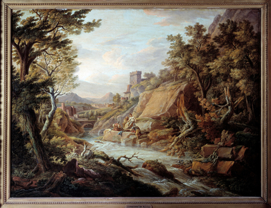 Landscape and river, 1817 (oil on canvas)