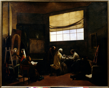 The painter's studio, 19th century (painting)