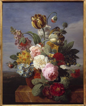 Flowers in a Vase, 1810 (oil on canvas)