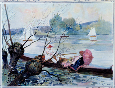 Boat Walk, 1906 (engraving)