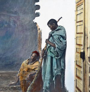 Morocco, two men from Fez, image date: circa 1910. Carl Simon Archive