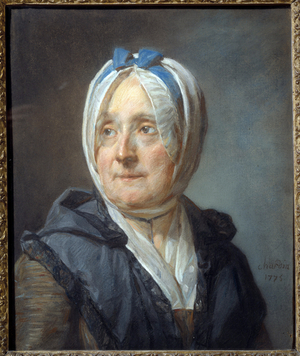Portrait of Madame Chardin nee Francoise Marguerite Pouget, 1775 (pastel on paper)