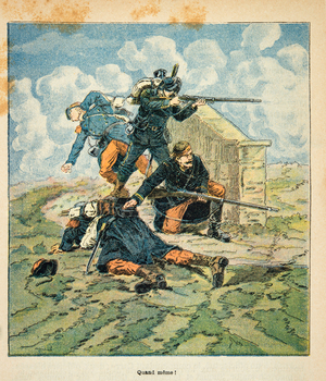French and Germans, Anecdotal History of the War of 1870-1871, 1888 (engraving)