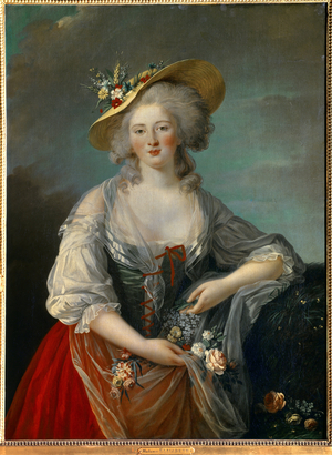 Portrait of Elisabeth Philippine Marie Helene of France known as Madame Elisabeth (1764-1794), 1782 (oil on canvas)