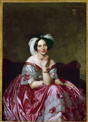 Portrait Of Baroness Betty De Rothschild, 1848 (oil on canvas)