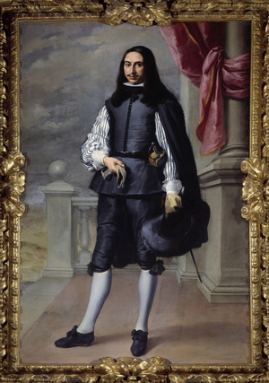 Full Length Portrait Of Fernandez De Velasco, Gentleman Of Seville, 1659 (oil on canvas)