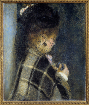 Young woman with a veilette, 1870 (oil on canvas)