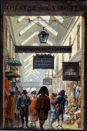 Le passage des Panoramas à Paris Lithograph, 19th century (litho)