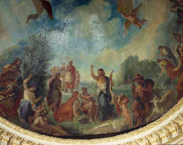 Descent to Limbo: the group of Romans, 1845 (oil on canvas)