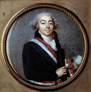 "Portrait of Count Francois Antoine Boissy d'Anglas (1756-1826), 1793-1794 (miniature, painting on ivory)