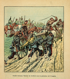 Illustration for 'L'Armee de la Loire' by Eugene Sergent, dit Grenest, 19th century (engraving)