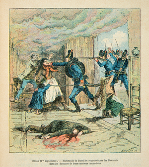 French and Germans, Anecdotal History of the War of 1870-1871, 1888 (engraving)