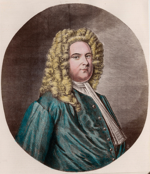 Portrait of Friedrich Handel (1685-1759), 18th century (engraving)