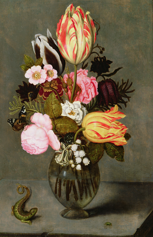 Still life with flowers, 1627 (oil on panel)