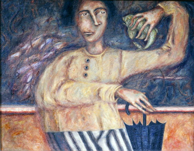Llueve a Cantaros, 2004 (oil on canvas)