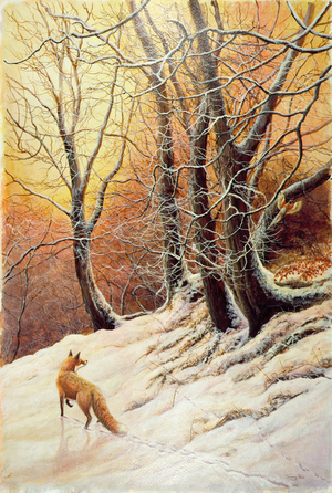 Winter glow, 1991 (acrylic on board)