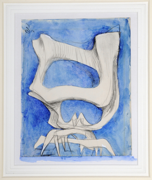 Study for 'Black Crab', 1952 (gouache & pencil on paper)