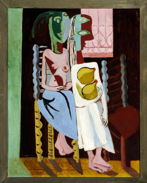 Chairs, 1934 (oil on board)