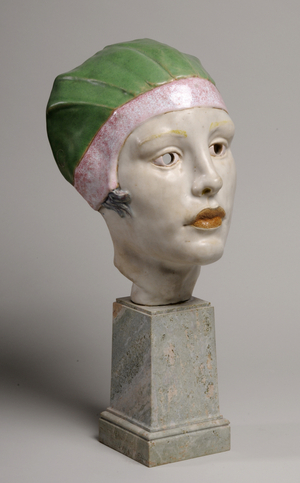 Mask of Woman/ Head, 1925 (Doulton stoneware)