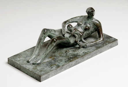 Reclining Mother and Child, 1979 (bronze with green patina)