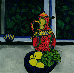 For Mr. Monet at Giverny, 1989 (oil on canvas)