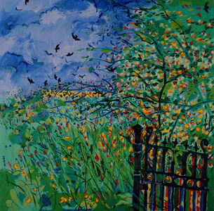 The Gate in Morfa Terrace (oil on canvas)