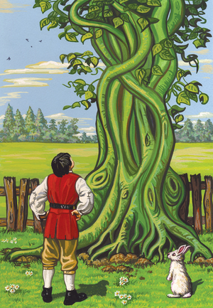 Jack's Amazing Beanstalk (gouache on w/c board)