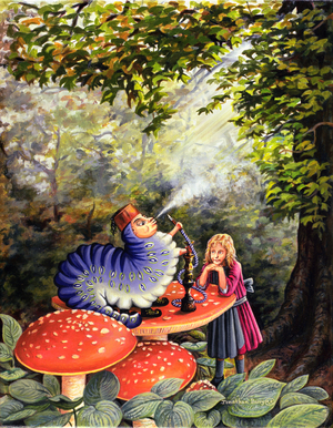 Advice from a Caterpillar, 1999 (oil on canvas)