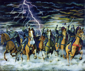 The Ring Wraiths, 2000 (oil on canvas)