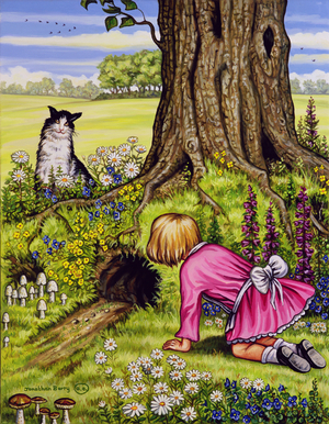 Down the Rabbit Hole, 2007 (oil on canvas)