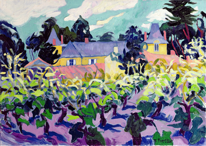 Chateau Plessis Brezot, 2003 (oil on canvas)