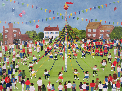 Maypole (watercolour on paper)