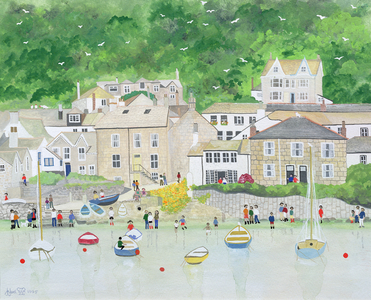 Peaceful Mousehole, 1995 (watercolour)