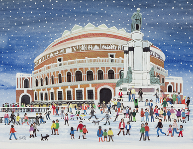 Royal Albert Hall, London (watercolour on paper)