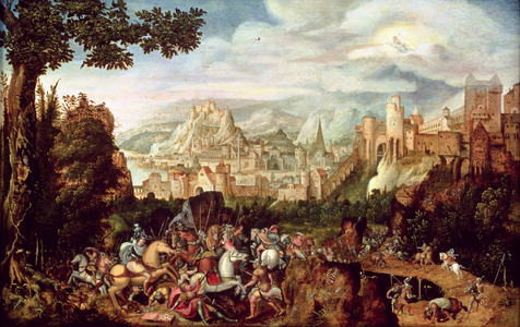 The Conversion of St. Paul on the Road to Damascus (oil on panel)