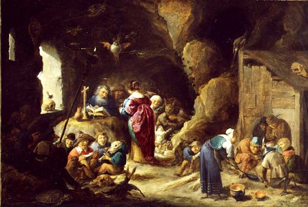 The Temptation of St. Anthony, 1634 (oil on copper)