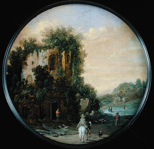 A Landscape with Ruins, 1624 (oil on panel)