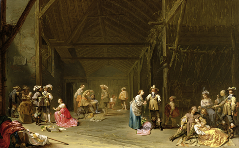 Dividing the Spoils (oil on panel)