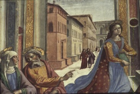The Virgin Mary in the Temple (fresco) (detail)