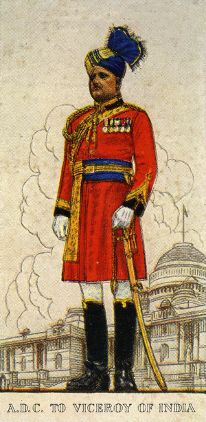 Aide-de-Camp to the Viceroy of India, 1938 (colour litho)