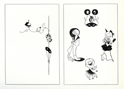 Design for a menu of the Playgoers' Club, January 28, 1894 (litho)