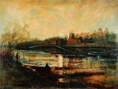 Landscape, c.1950 (oil on canvas)