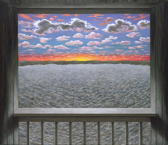 Leap from a Balcony, 2003 (oil on linen)