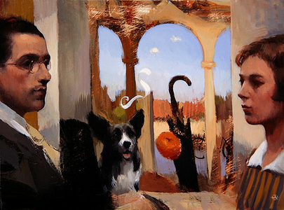 Goodbye to Maddox Street, 2002 (oil on board)