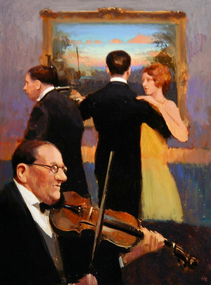 Twilight Mazurka, 2004 (oil on board)