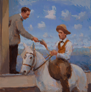 Messenger, 2003-04 (oil on board)