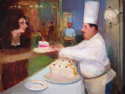 Kirschtorte, 2004-05 (oil on board)