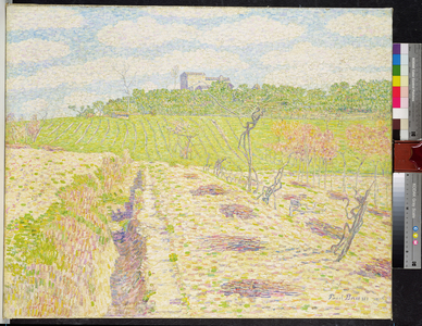 A Tuscan Vineyard (oil on canvas)