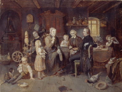 The Brothers Grimm at the Fairy Tale Lady's, c. 1894 (oil on canvas)